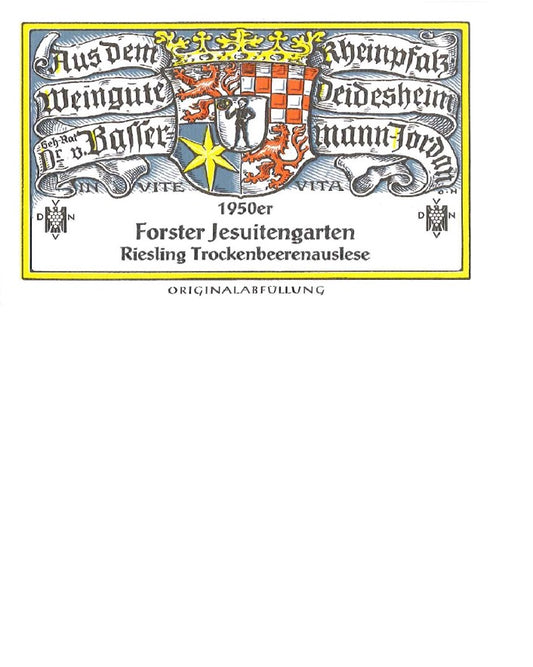 Bassermann – Jordan 1950 Forster Jesuitengarten Riesling Trockenbeerenauslese