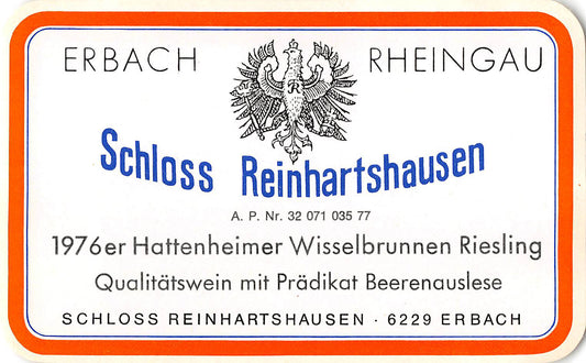 Schloss Reinhartshausen 1976 Wisselbrunnen Riesling Beerenauslese (0,7l)
