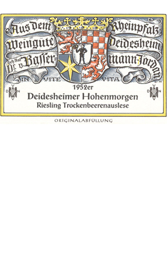 Bassermann-Jordan 1952 Deidesheimer Hohenmorgen Riesling Trockenbeerenauslese