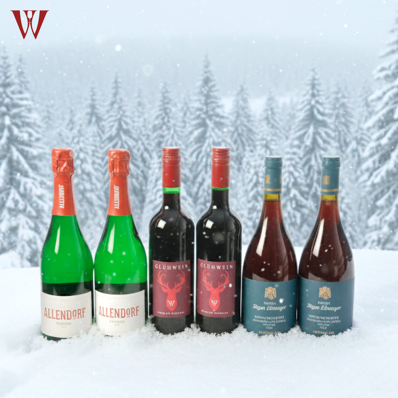 Festive German Wine Case - 6 Bottles