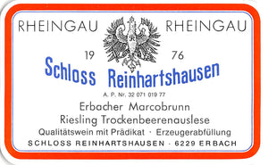 Schloss Reinhartshausen 1976 Erbach Marcobrunn Riesling Trockenbeerenauslese (0,7l)